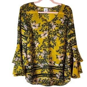 Cabi Spring Scene Tiered Sleeve Blouse 5518